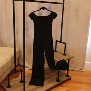 Black Off-the-shoulder Jumpsuit